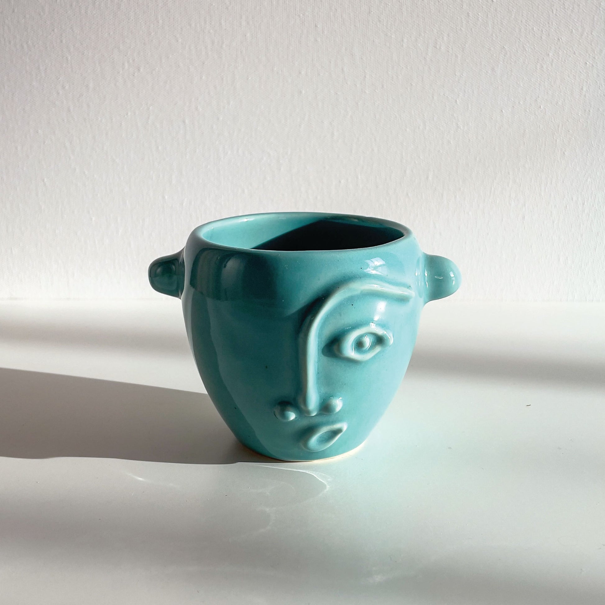 Gaia Ceramic Mug – Aqua. Limited edition handcrafted ceramic mug. Dubai | Sharjah | Mellow | Buy now on MellowOfficial.com