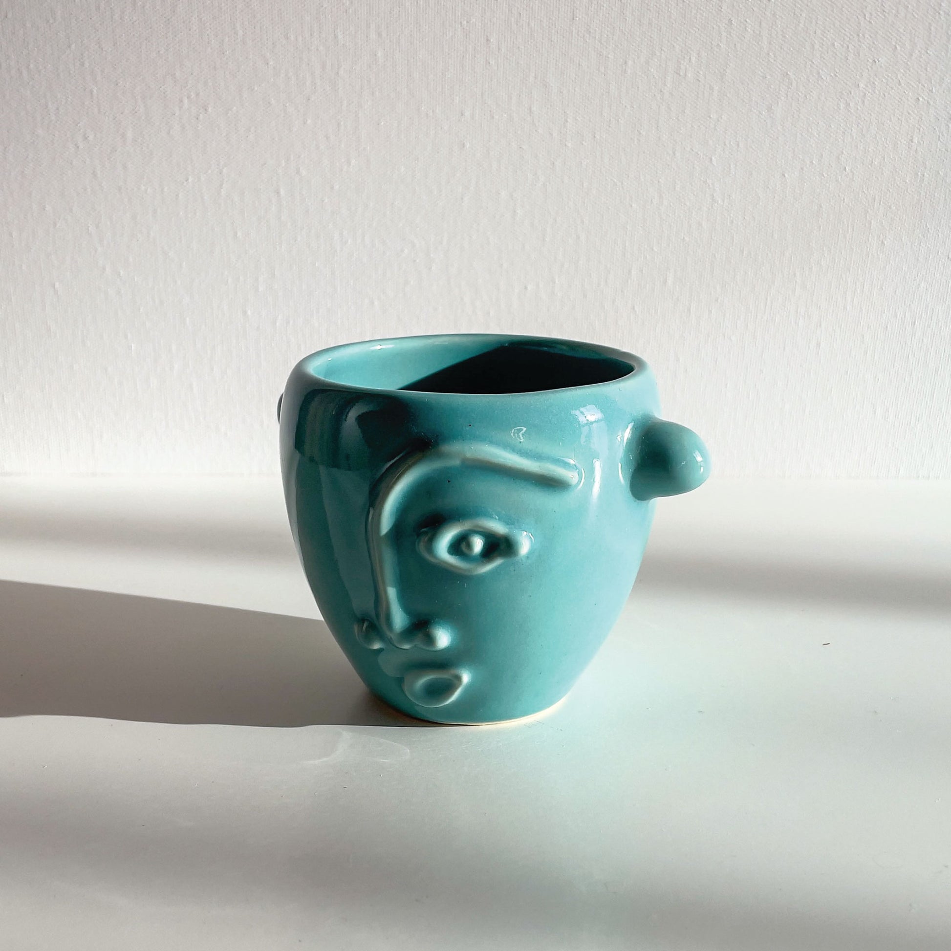 Gaia Ceramic Mug – Aqua. Limited edition handcrafted ceramic mug. Dubai | Sharjah | Mellow | Buy now on MellowOfficial.com