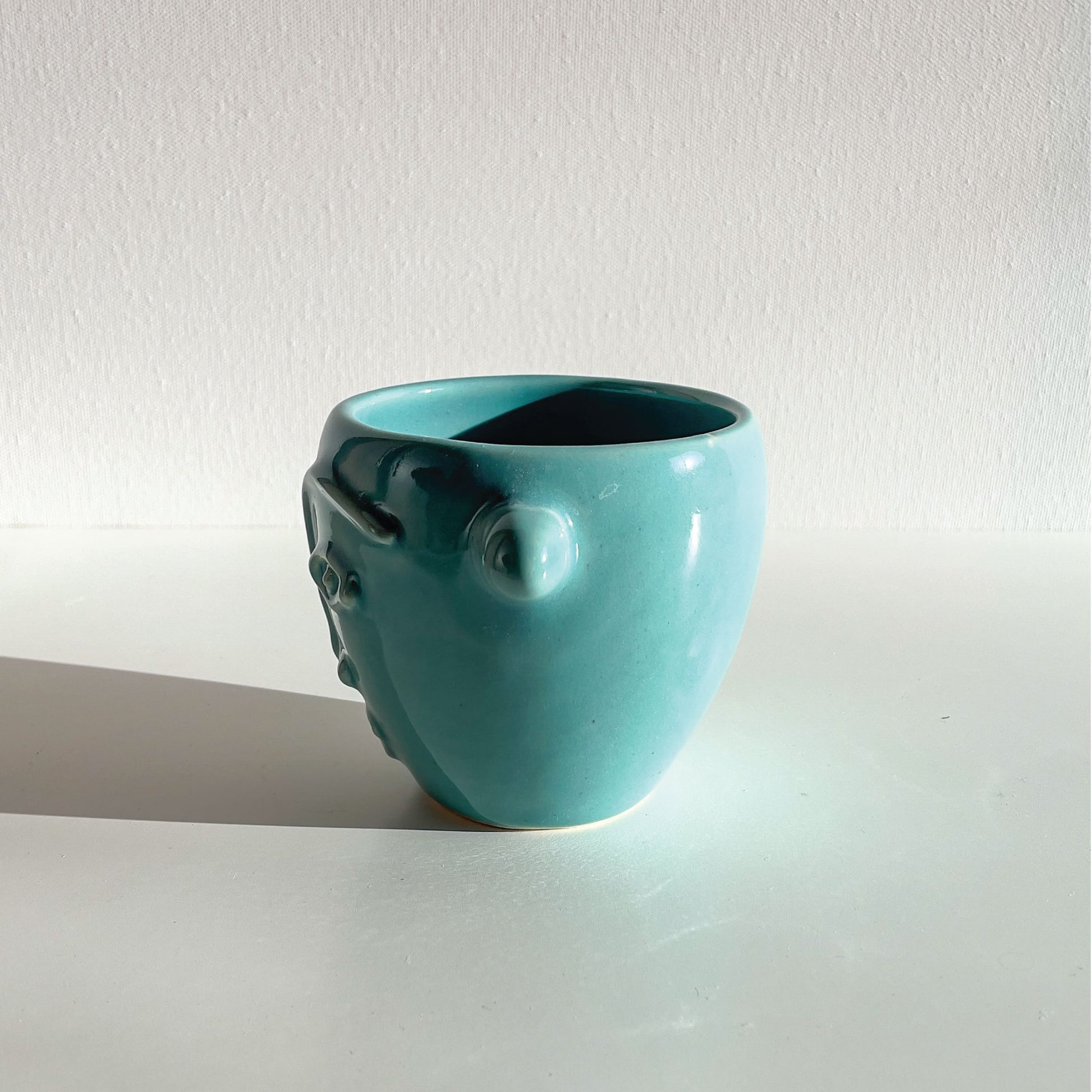 Gaia Ceramic Mug – Aqua. Limited edition handcrafted ceramic mug. Dubai | Sharjah | Mellow | Buy now on MellowOfficial.com