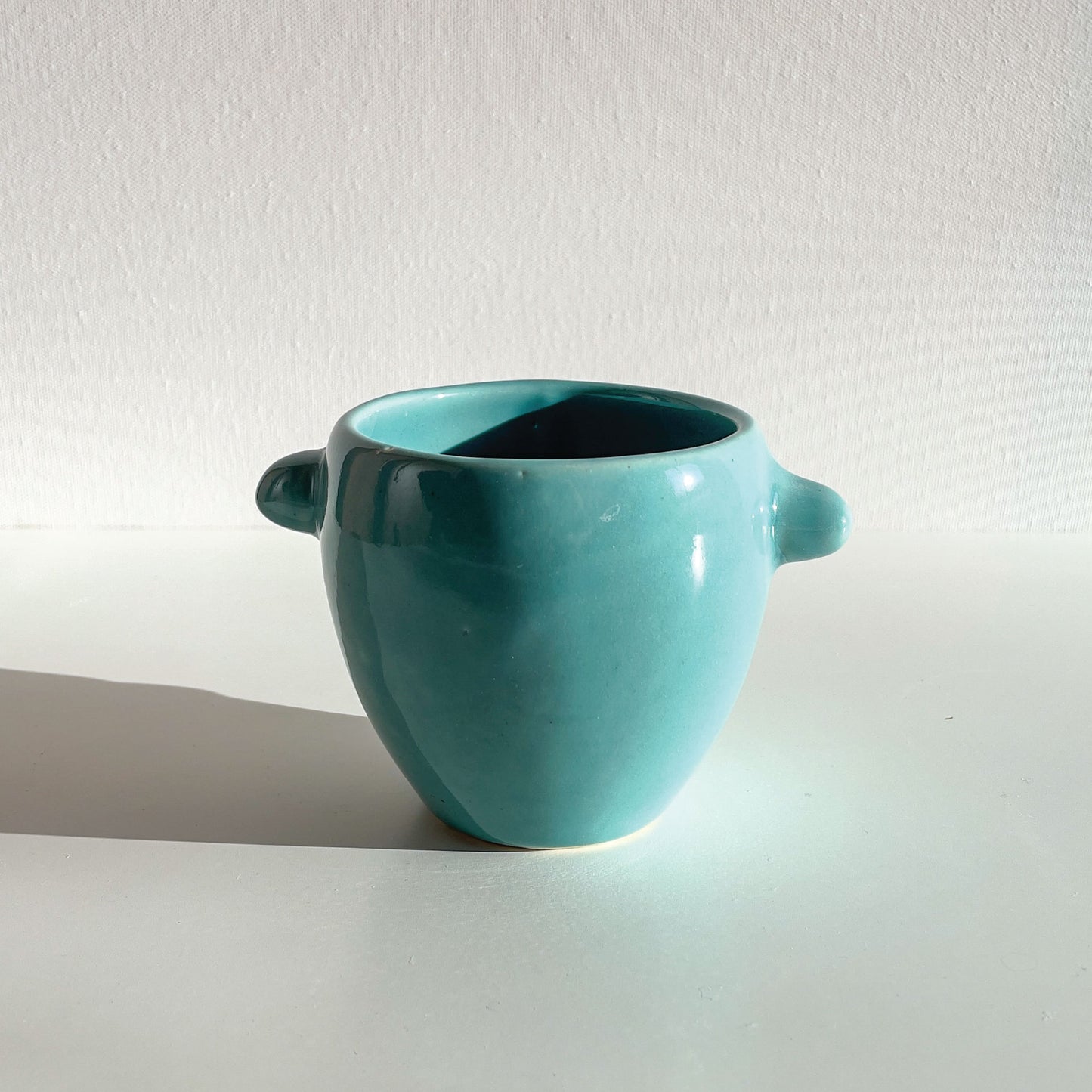 Gaia Ceramic Mug – Aqua. Limited edition handcrafted ceramic mug. Dubai | Sharjah | Mellow | Buy now on MellowOfficial.com