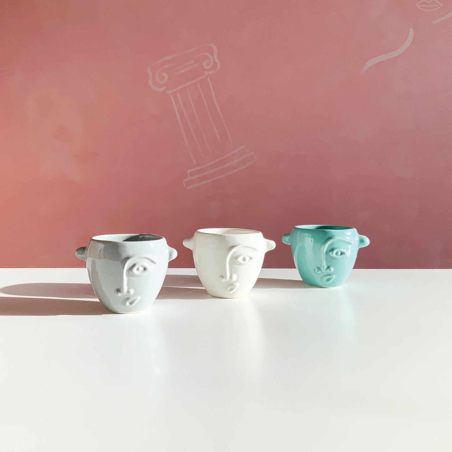 Gaia Ceramic Mug – Aqua. Limited edition handcrafted ceramic mug. Dubai | Sharjah | Mellow | Buy now on MellowOfficial.com