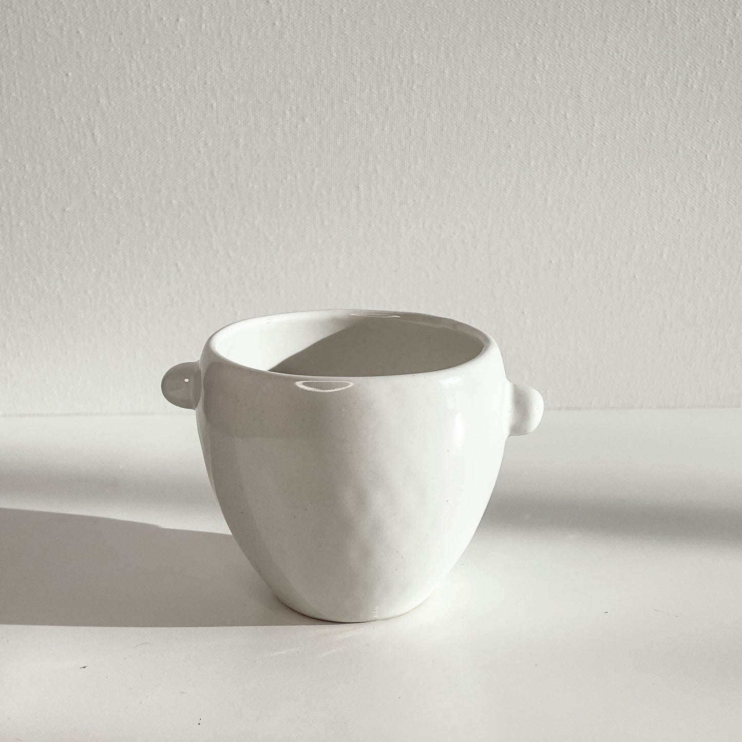 Gaia Ceramic Mug - White. Limited edition handcrafted ceramic mug. Dubai | Sharjah | Mellow | Buy now on MellowOfficial.com