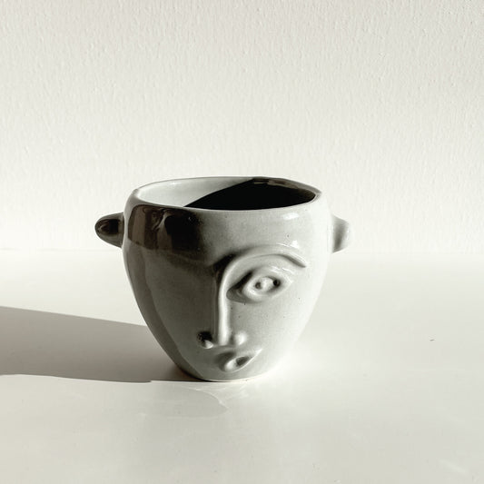 Gaia Ceramic Mug – Grey. Limited edition handcrafted ceramic mug. Dubai | Sharjah | Mellow | Buy now on MellowOfficial.com